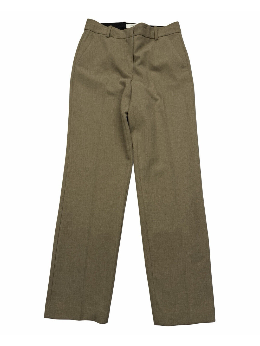 Aritzia Babaton Agency Pant Wide Leg Trousers Heather Modern Taupe Size US 6